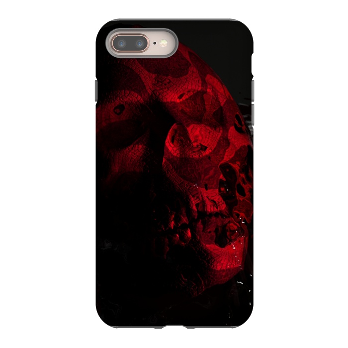 iPhone 8 plus StrongFit Scary Skull by Carlos Maciel