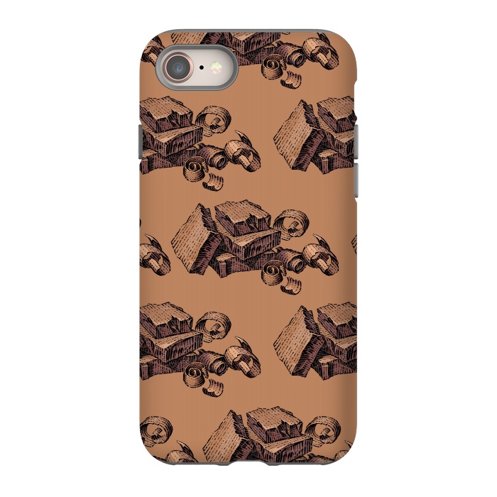 iPhone 8 StrongFit Chocolate by Carlos Maciel
