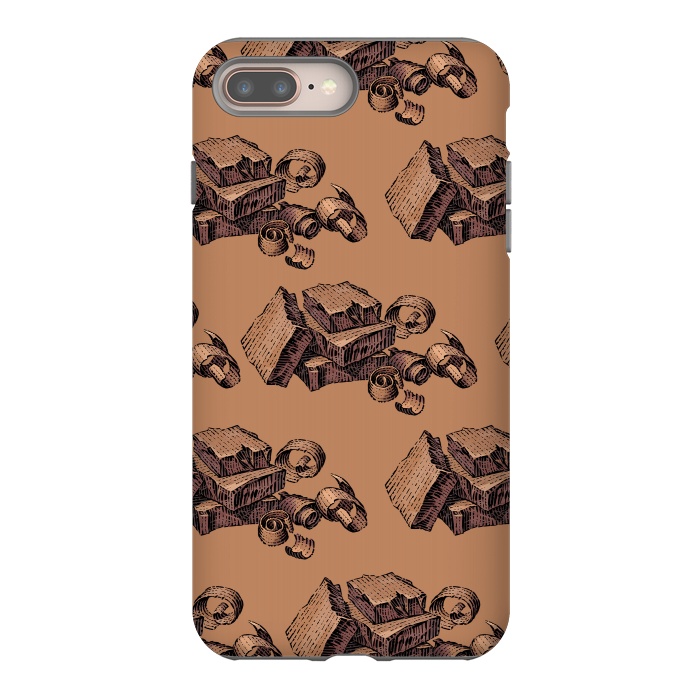 iPhone 8 plus StrongFit Chocolate by Carlos Maciel