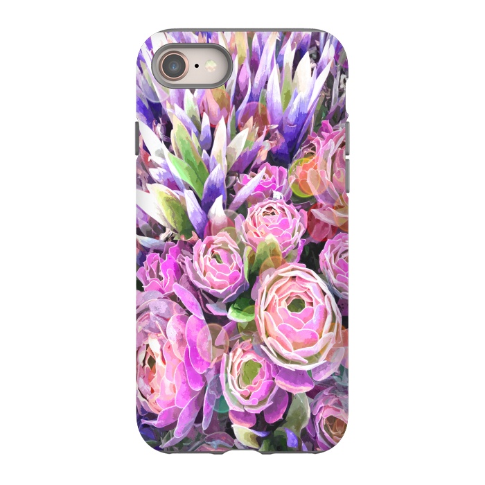 iPhone 8 StrongFit Colorful Cactus by Alemi