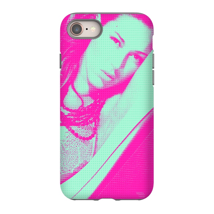 iPhone 8 StrongFit Portrait in Pink by Carlos Maciel
