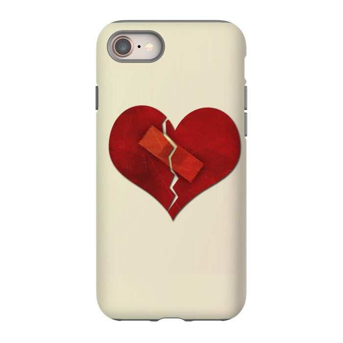 iPhone 8 StrongFit Broken Heart by Carlos Maciel