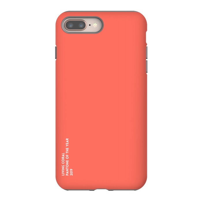 iPhone 8 plus StrongFit Living Coral by Carlos Maciel