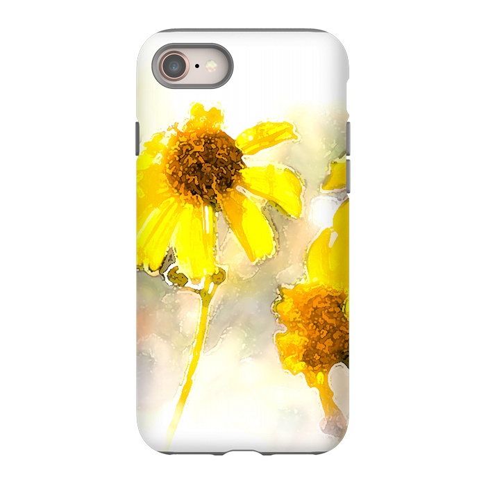 iPhone 8 StrongFit #freshness #watercolors #sunflower #sun #light by Bledi