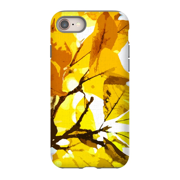 iPhone 8 StrongFit Autumn colors, leaves #oil #on #canvas by Bledi