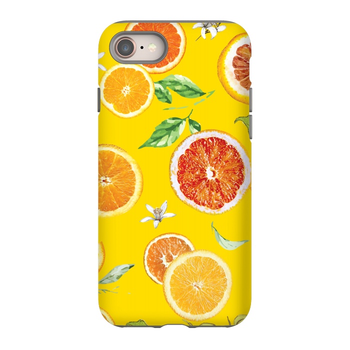 iPhone 8 StrongFit Orange slices #pattern #trendy #style by Bledi