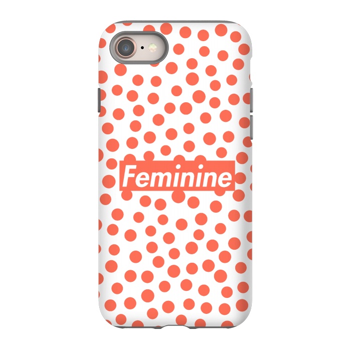 iPhone 8 StrongFit Feminine with Polka Dots by Michael Cheung