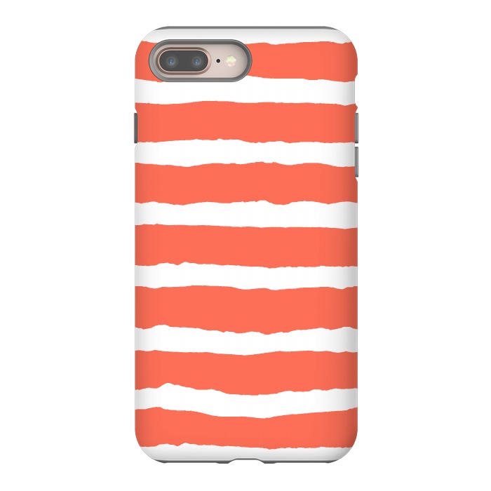 iPhone 8 plus StrongFit Raw Feel Stripes by Michael Cheung
