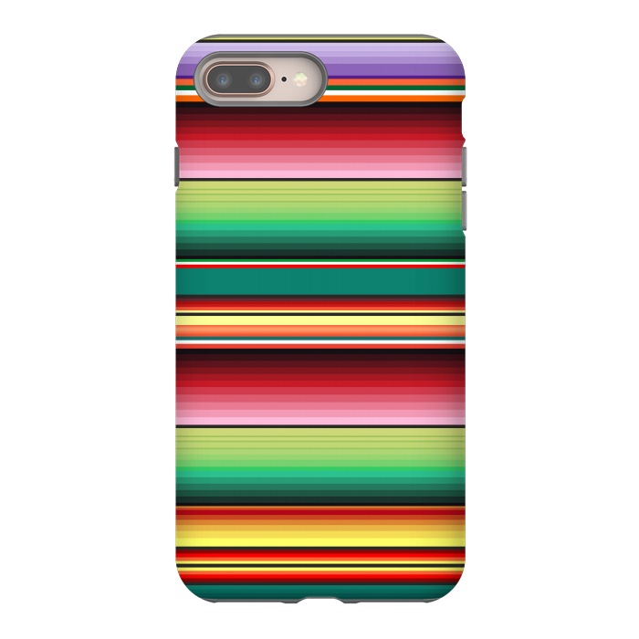 iPhone 8 plus StrongFit Mexican Fabric Texture Colors Textile by BluedarkArt
