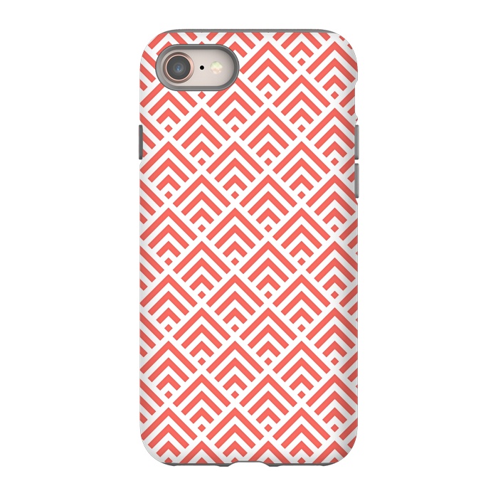 iPhone 8 StrongFit Living Coral Pattern II by Art Design Works