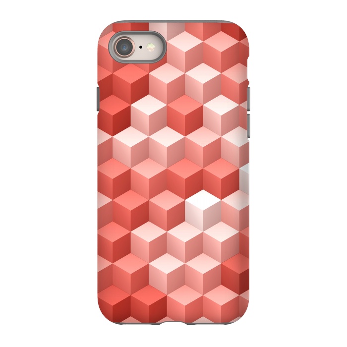 iPhone 8 StrongFit Living Coral Pattern V by Art Design Works