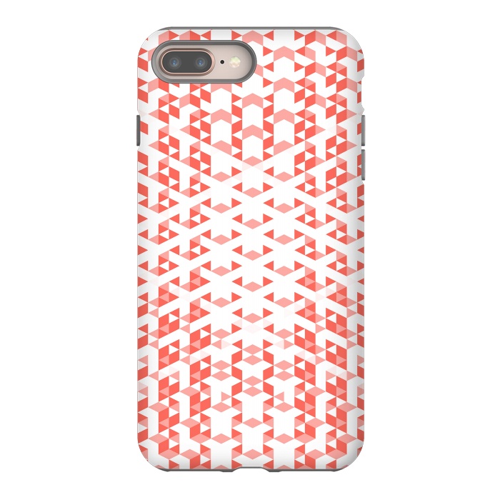 iPhone 8 plus StrongFit Living Coral Pattern VI by Art Design Works
