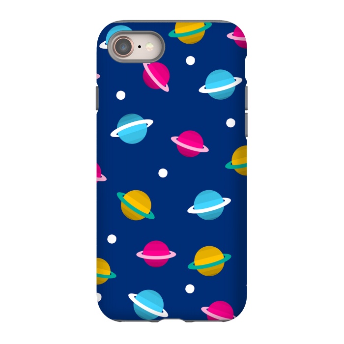 iPhone 8 StrongFit blue space design by MALLIKA