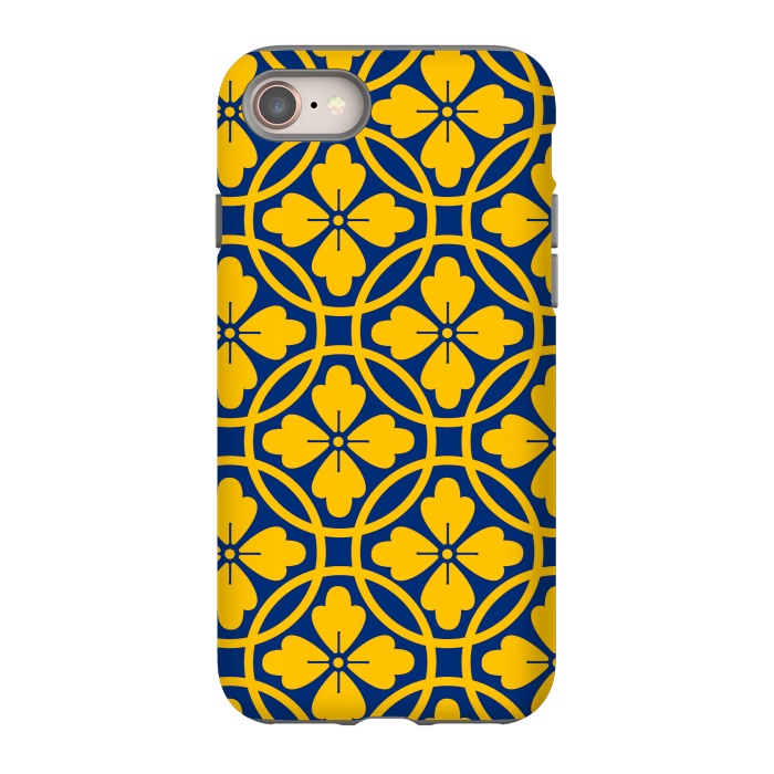 iPhone 8 StrongFit yellow blue cards by MALLIKA