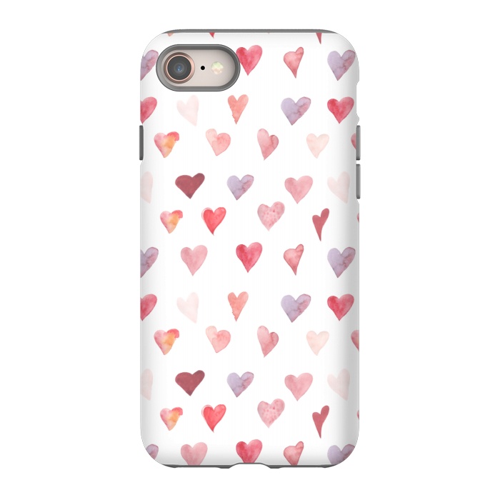 iPhone 8 StrongFit Valentines hearts by  Utart