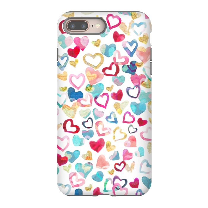 iPhone 8 plus StrongFit Painted Love by gingerlique