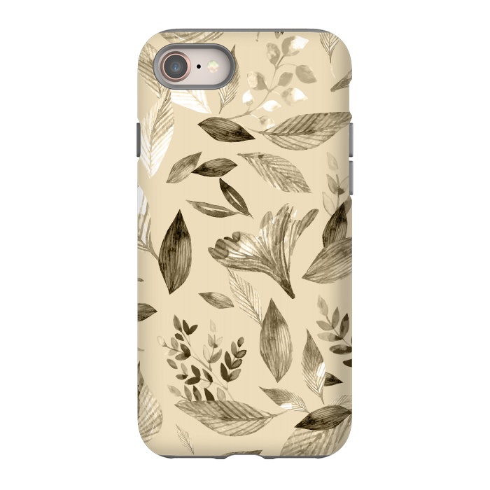iPhone 8 StrongFit Watercolor fallen leaves 3 by Bledi