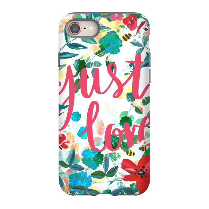 iPhone 8 StrongFit Just love vibrant flowers and insects Valentine's by Oana 