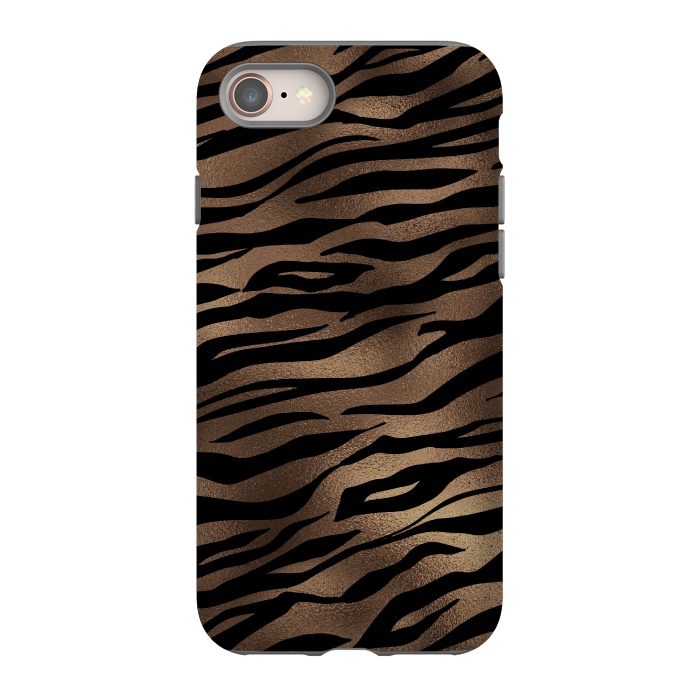 iPhone 8 StrongFit Dark Copper Tiger by  Utart