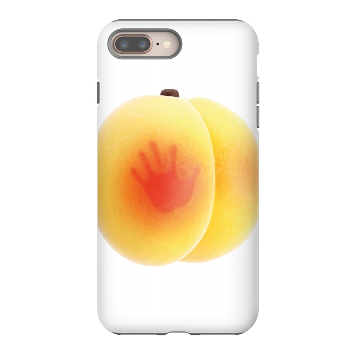 iPhone 8 plus StrongFit Peach by Carlos Maciel