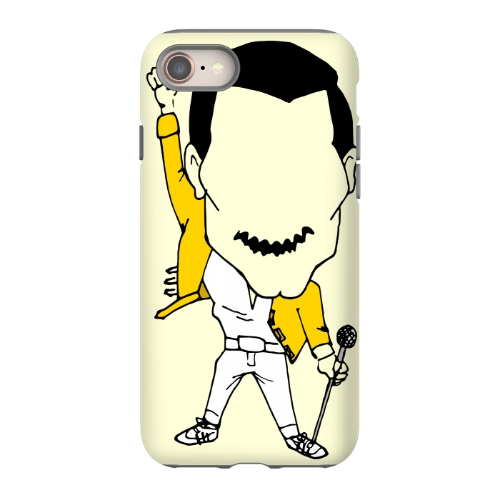 iPhone 8 StrongFit Freddie Mercury by Carlos Maciel