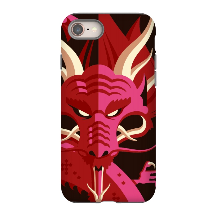 iPhone 8 StrongFit Red Dragon by Carlos Maciel