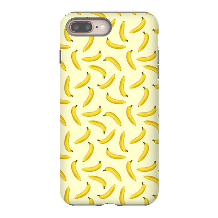 iPhone 8 plus StrongFit Bananas Exotic Fruits Seamless Pattern  by BluedarkArt