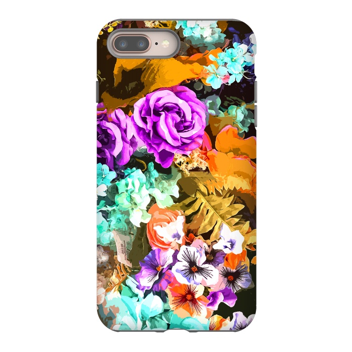 iPhone 8 plus StrongFit Beautiful detail / Watercolor flowers by Bledi
