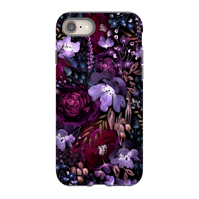 iPhone 8 StrongFit Deep Floral Chaos by Anis Illustration