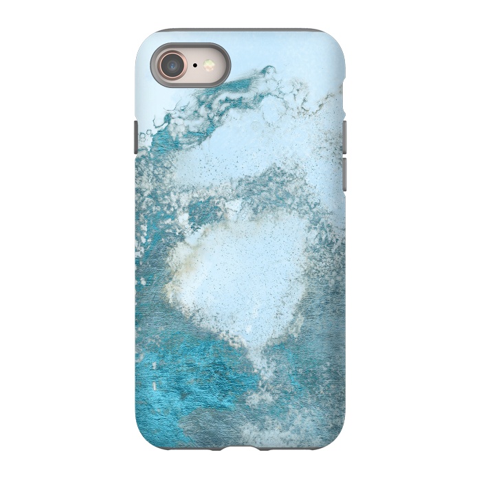 iPhone 8 StrongFit Ice Blue Marble  by  Utart