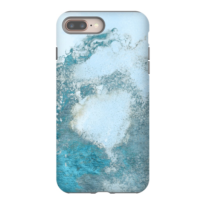iPhone 8 plus StrongFit Ice Blue Marble  by  Utart