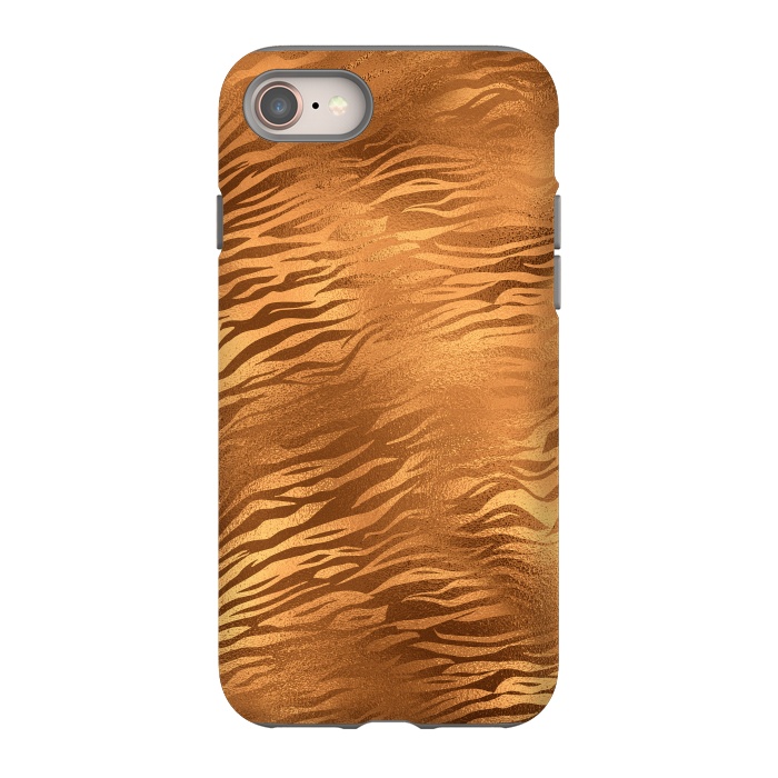 iPhone 8 StrongFit Copper Tiger Fur by  Utart