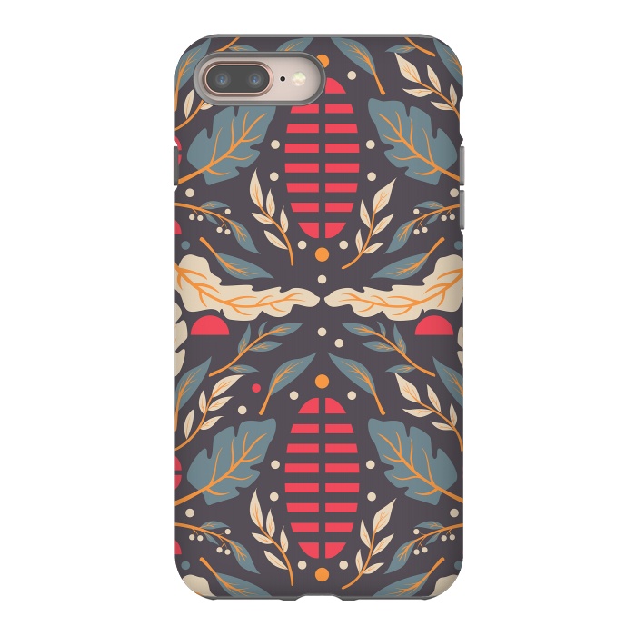 iPhone 8 plus StrongFit Vintage Floral Pattern 008 by Jelena Obradovic