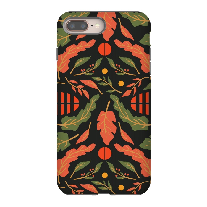 iPhone 8 plus StrongFit Vintage Floral Pattern 010 by Jelena Obradovic