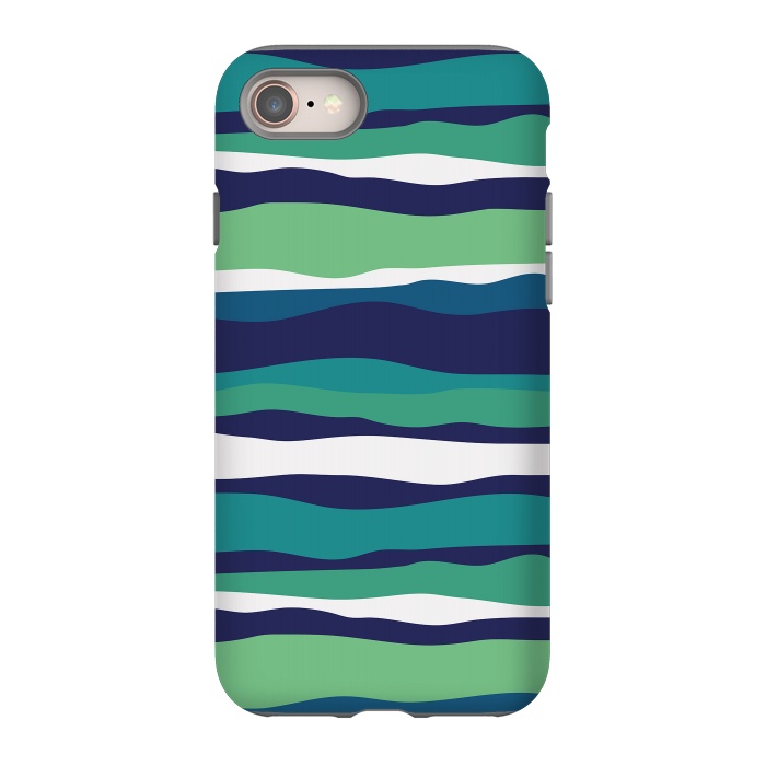 iPhone 8 StrongFit Sea Stripes by Majoih