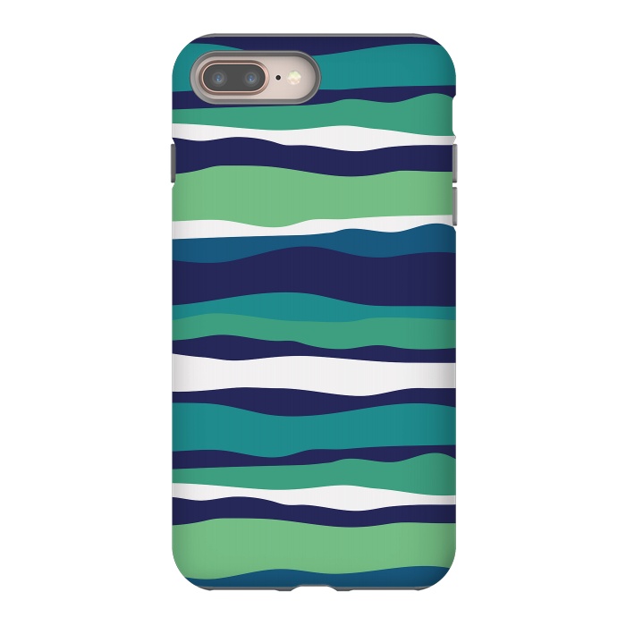 iPhone 8 plus StrongFit Sea Stripes by Majoih