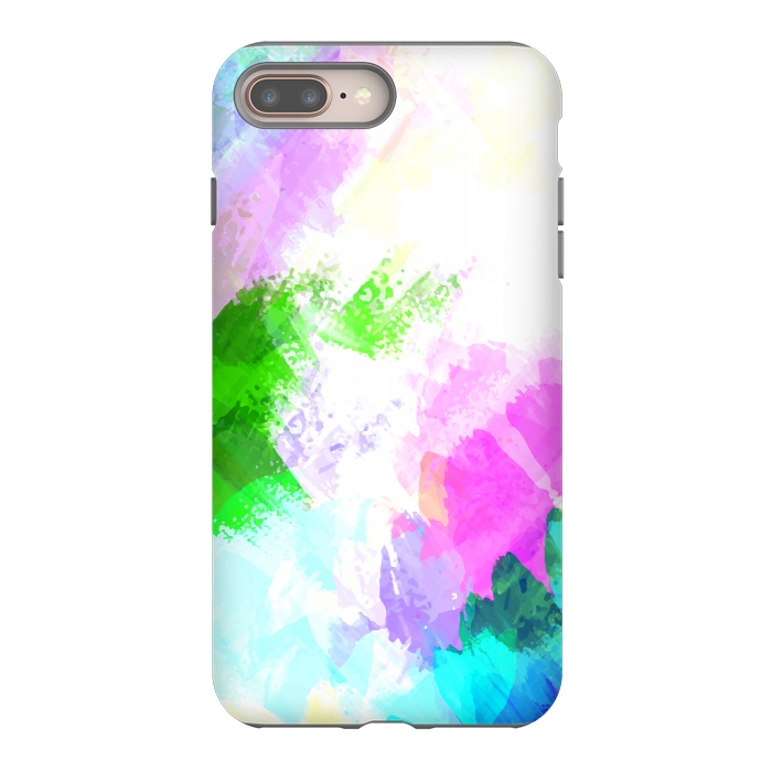 iPhone 8 plus StrongFit Abstract watercolor paint by Bledi