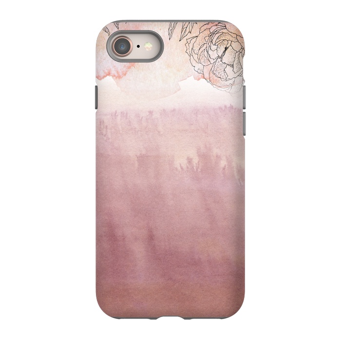 iPhone 8 StrongFit Blush ink and florals by  Utart