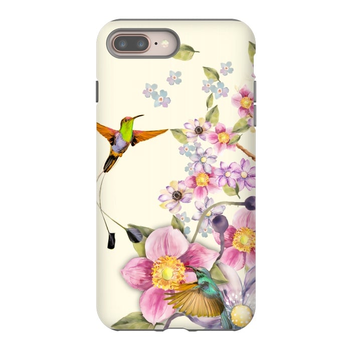 iPhone 8 plus StrongFit Tropical Kingfisher by Creativeaxle