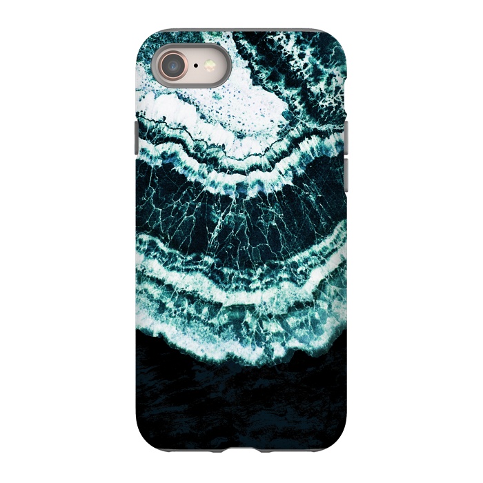 iPhone 8 StrongFit Dark green agate marble by Oana 