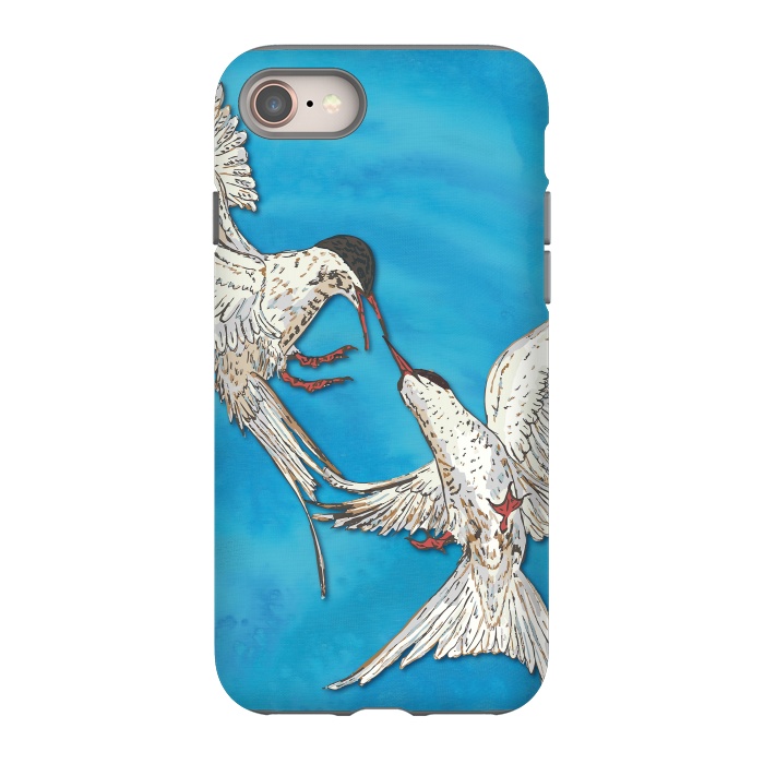 iPhone 8 StrongFit Arctic Terns by Lotti Brown