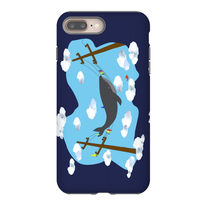 iPhone 8 plus StrongFit There's Not Always Room For One More ( dark blue ) by Amaya Brydon