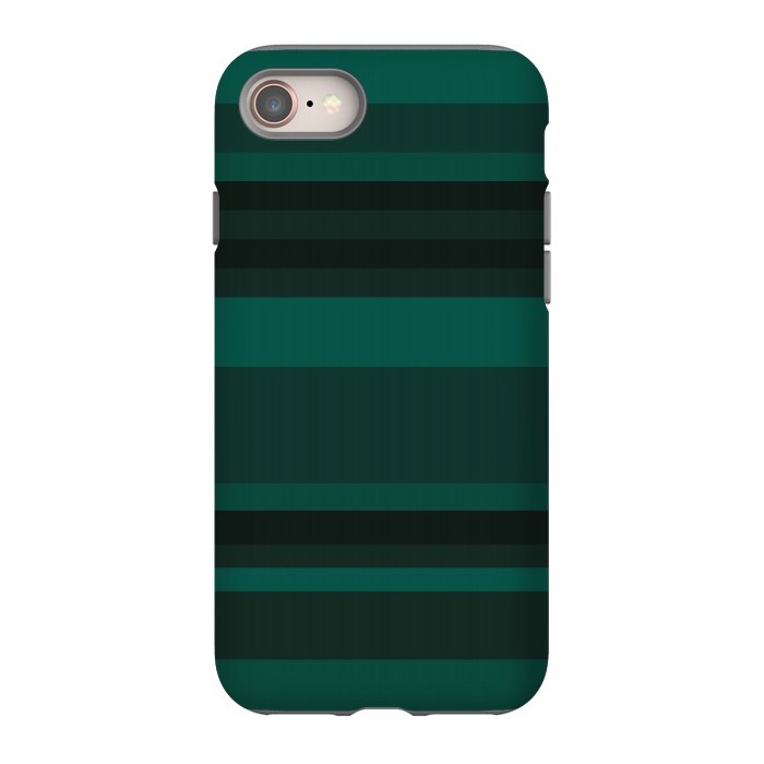 iPhone 8 StrongFit Green Stripes by Dhruv Narelia