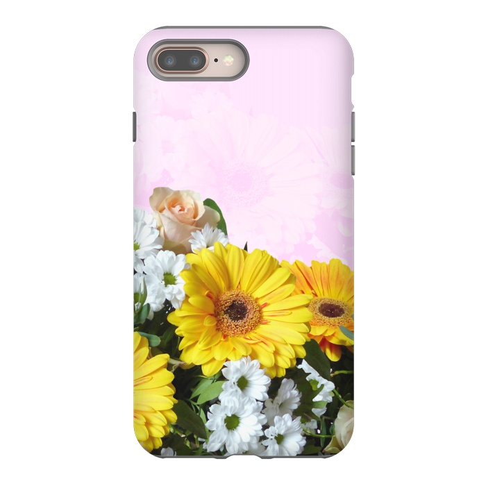 iPhone 8 plus StrongFit Yellow Gerbera by Creativeaxle