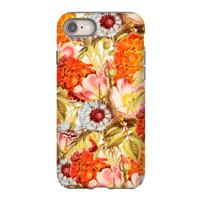 iPhone 8 StrongFit Coral Bloom by Uma Prabhakar Gokhale