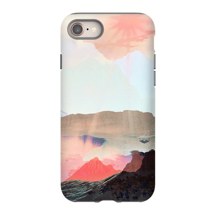 iPhone 8 StrongFit Elegant mountain sunset landscape by Oana 