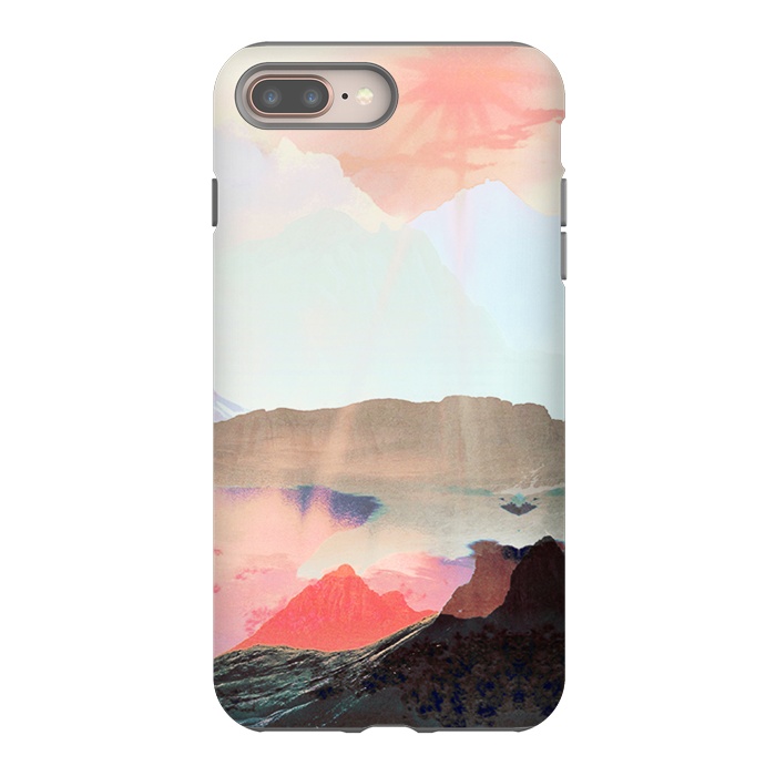iPhone 8 plus StrongFit Elegant mountain sunset landscape by Oana 