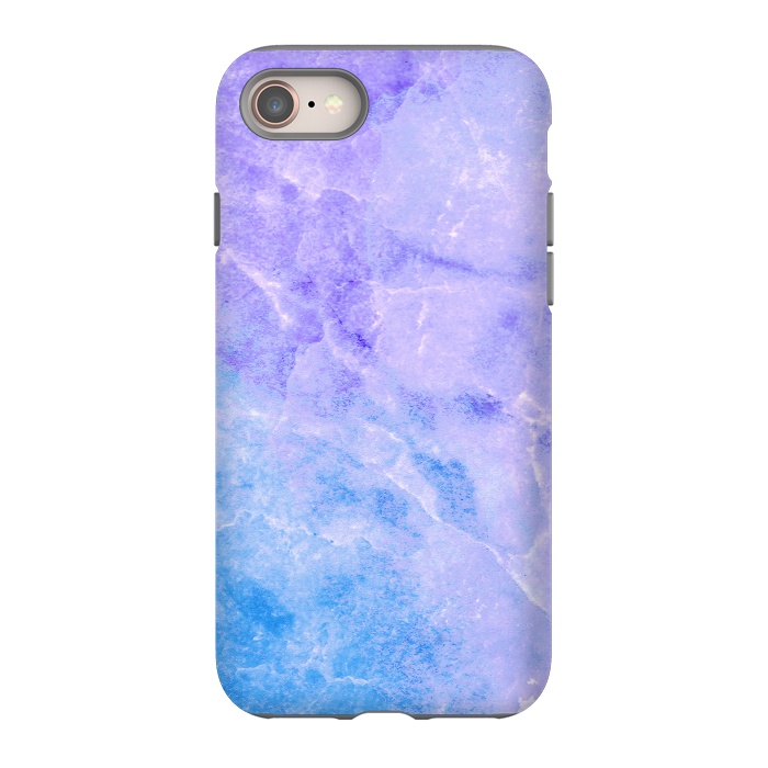 iPhone 8 StrongFit Purple blue marble stone by Oana 