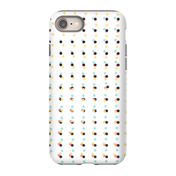 iPhone 8 StrongFit Abstract Painting Polka Dots Pattern by amini54