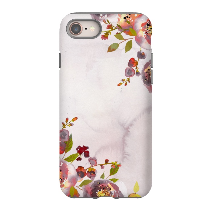 iPhone 8 StrongFit Hand drawn blush florals by  Utart